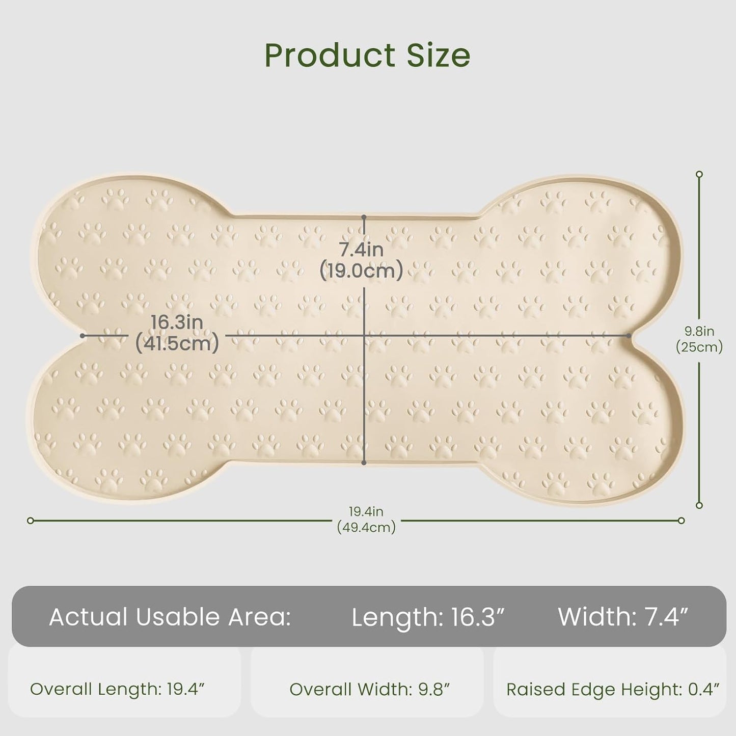 Cute Anti-Slip Silicone Pet Placemat Waterproof