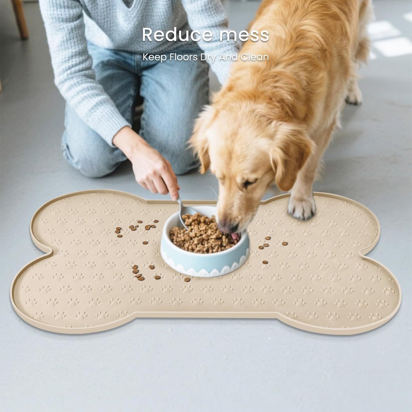 Cute Anti-Slip Silicone Pet Placemat Waterproof