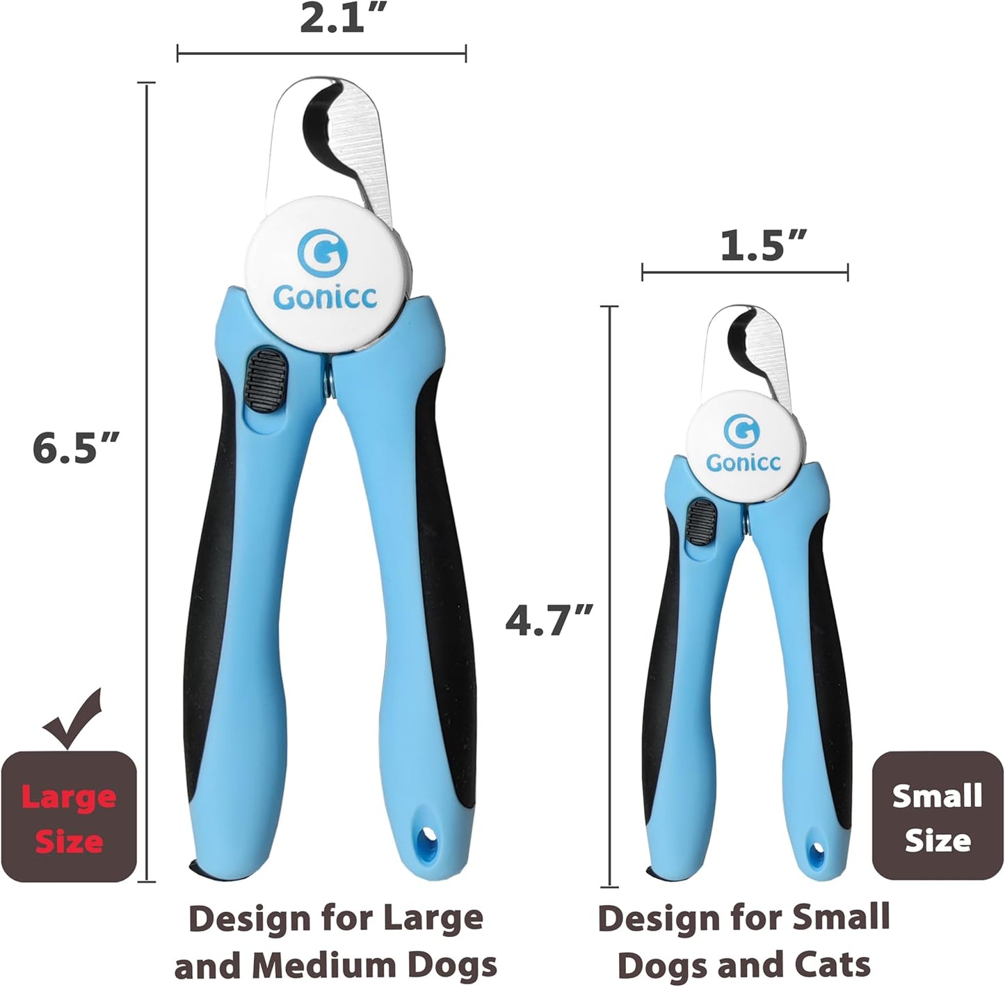 Gonicc Pet Nail Trimmer For Cats and Dogs
