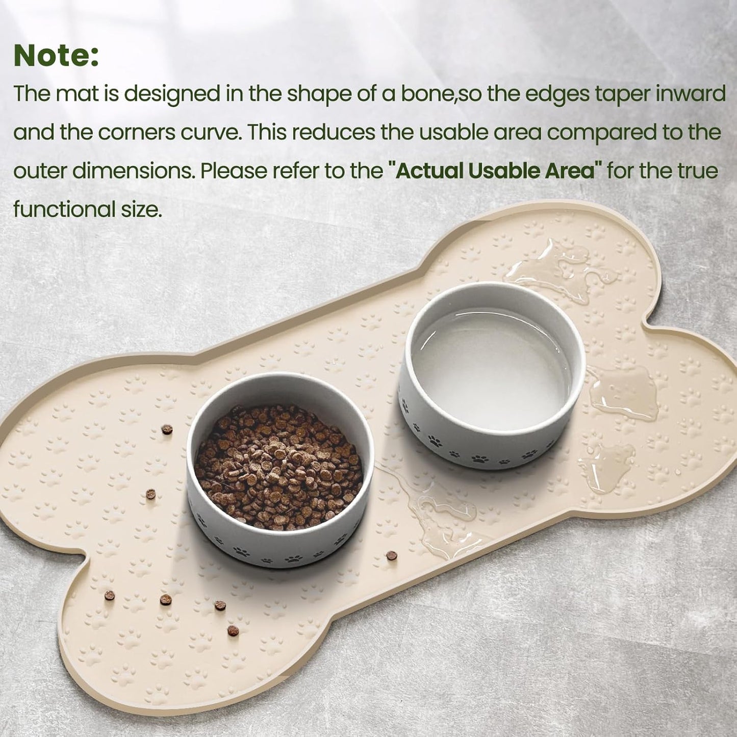 Cute Anti-Slip Silicone Pet Placemat Waterproof