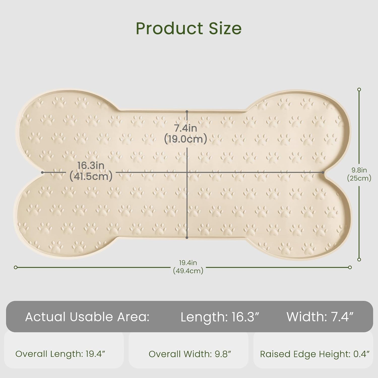 Cute Anti-Slip Silicone  Pet Placemat Waterproof