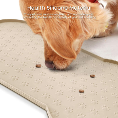 Cute Anti-Slip Silicone  Pet Placemat Waterproof