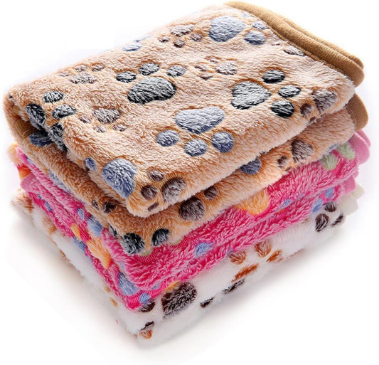 1 Pack 3 Blankets Super Soft Fluffy Premium Fleece Dog/Cat