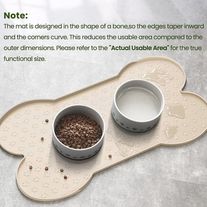 Cute Anti-Slip Silicone  Pet Placemat Waterproof